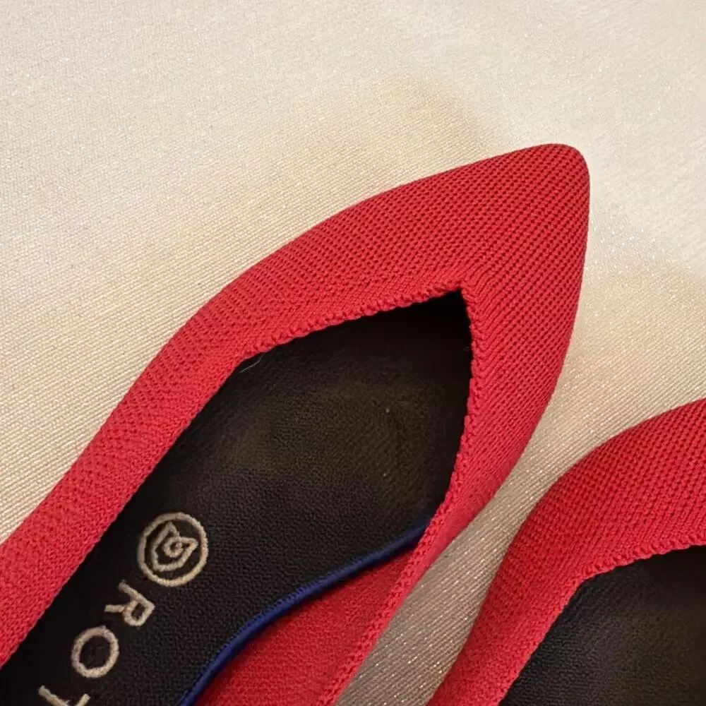 Rothy’s The Point in Chili Red Women’s Size 8